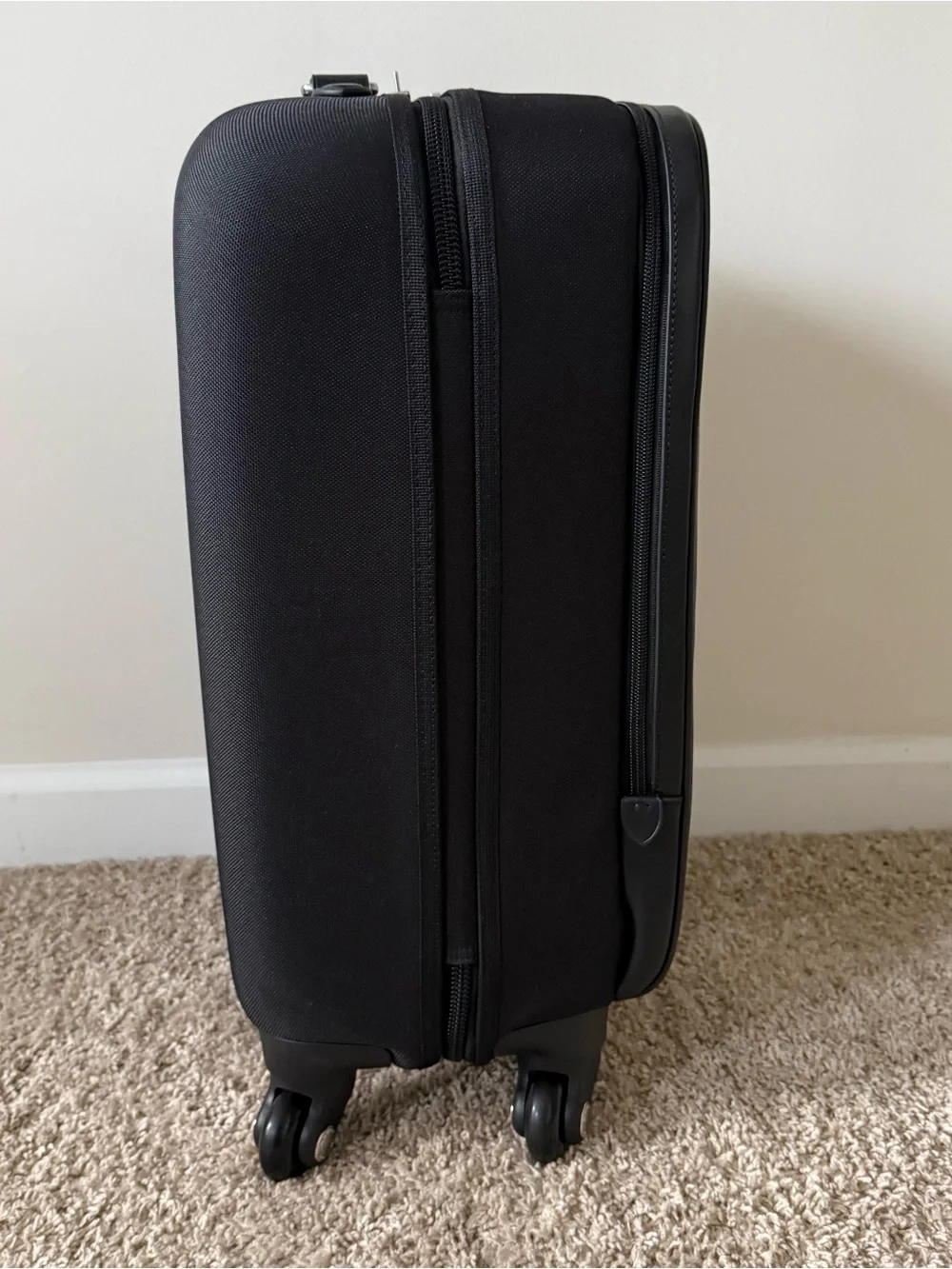 Coach Gray and Black Signature Carry-On Spinner